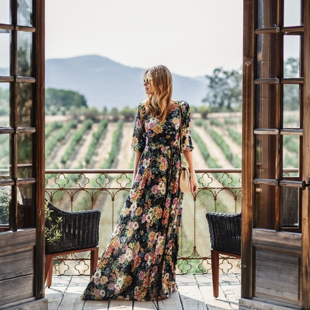 Yumi Kim Woodstock Maxi Dress Wisteria Park XS